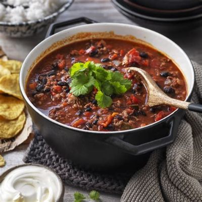  SvartaSvampssoppaMedChili! En Krämikänslig Soppa med en Spridande Krydda